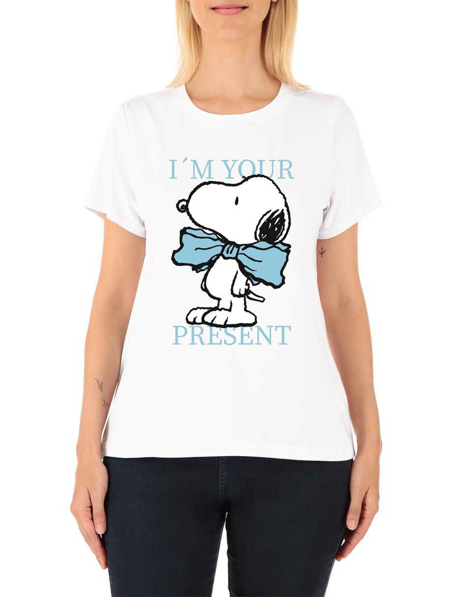 Playera manga corta cuello redondo para mujer 4