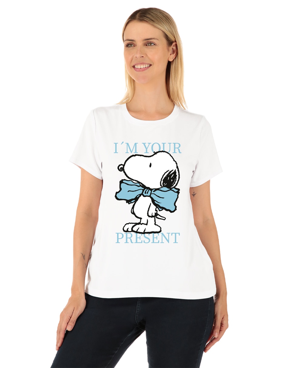 Playera manga corta cuello redondo para mujer Playera manga corta cuello redondo para mujer