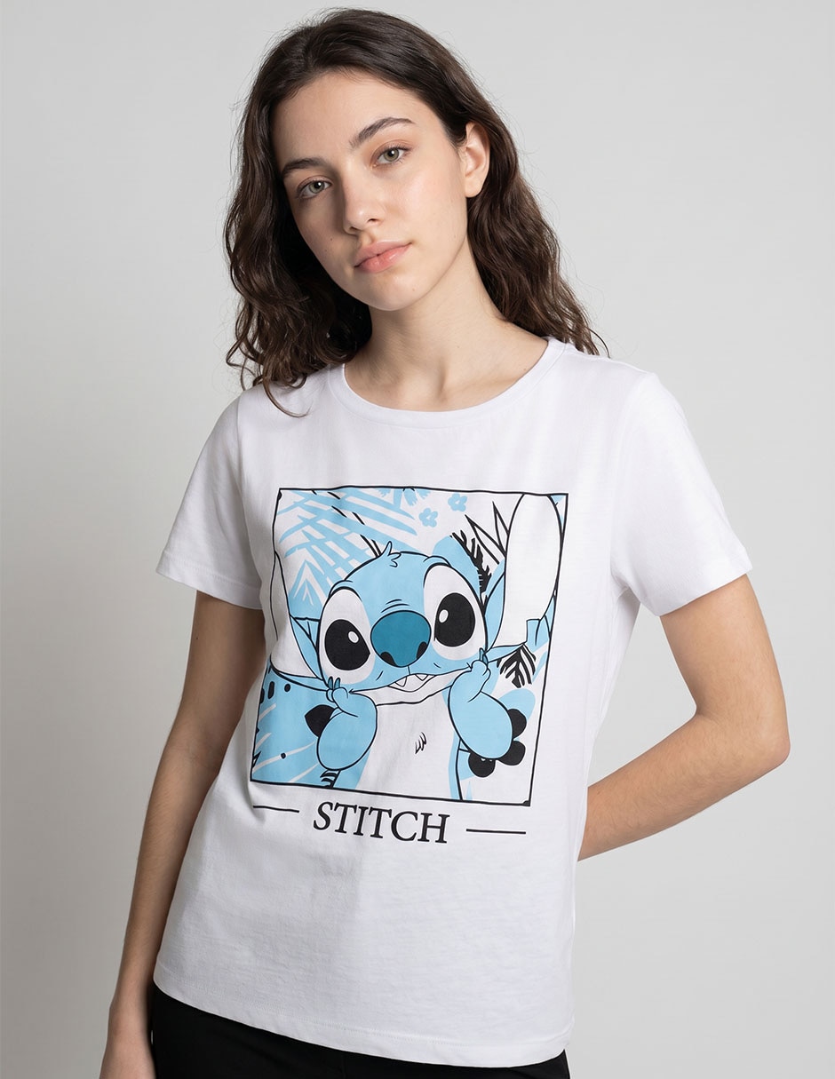 Playera manga corta Disney cuello redondo para mujer