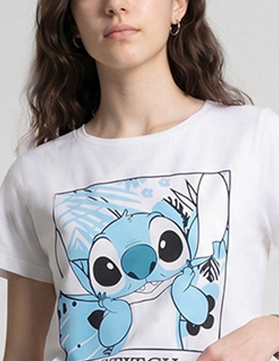Playera manga corta Disney cuello redondo para mujer