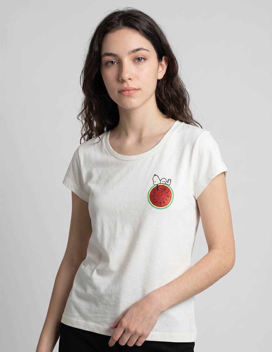 Playera Peanuts para mujer