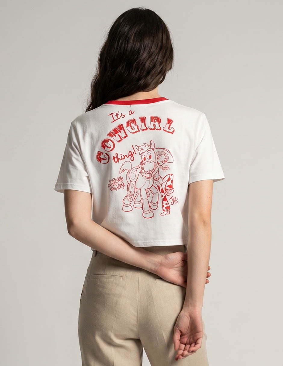 Playera manga corta cuello redondo para mujer 2