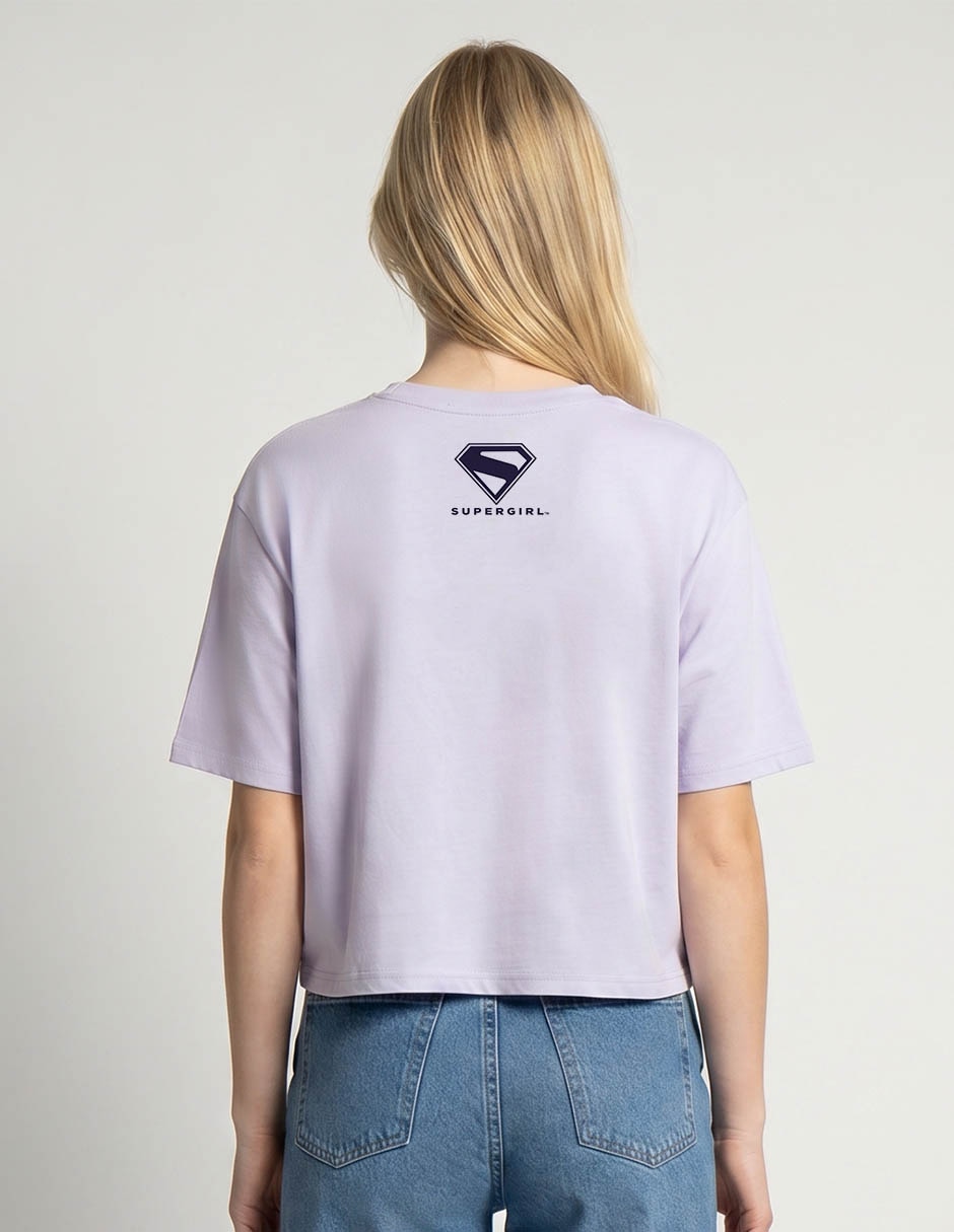 Playera manga al codo Warner cuello redondo para mujer