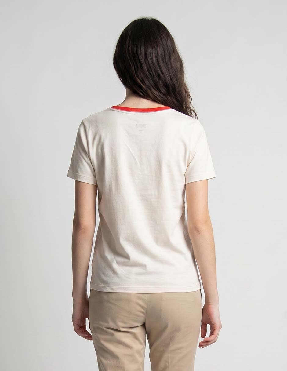 Playera manga corta Marvel Dtr cuello redondo para mujer