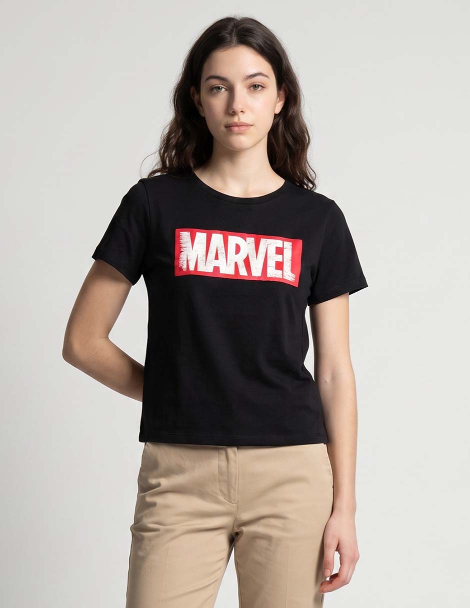 Playera manga corta cuello redondo para mujer Playera manga corta cuello redondo para mujer