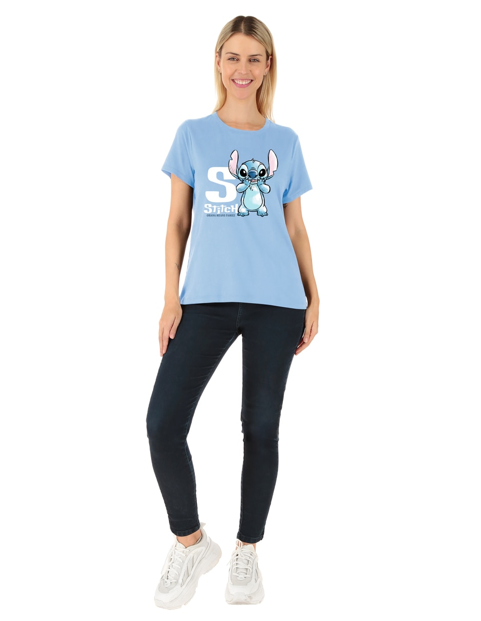 Playera manga corta Disney DTR cuello redondo para mujer