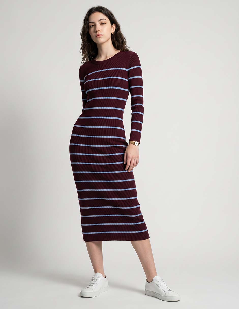 Vestido midi casual para mujer