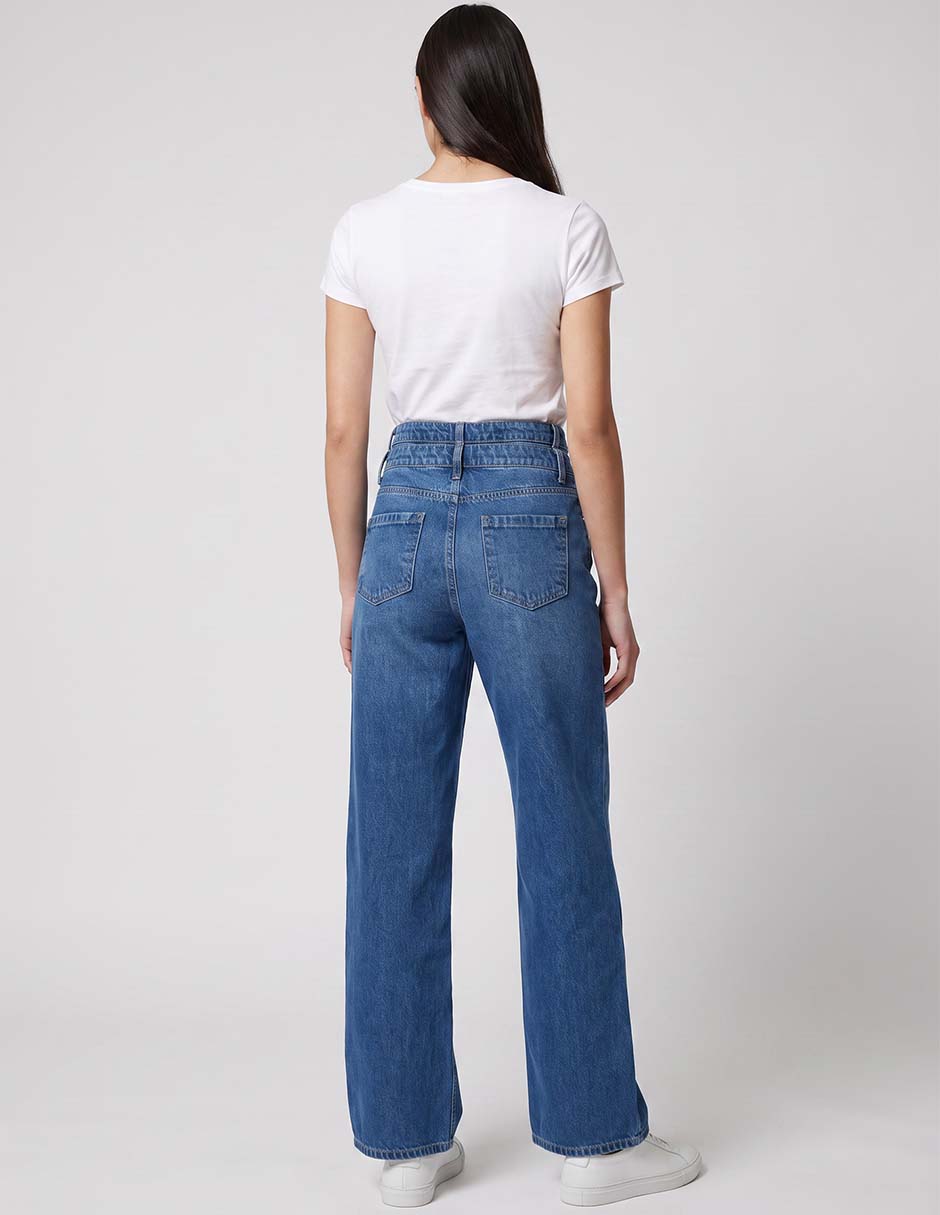Jeans wide leg para mujer 4