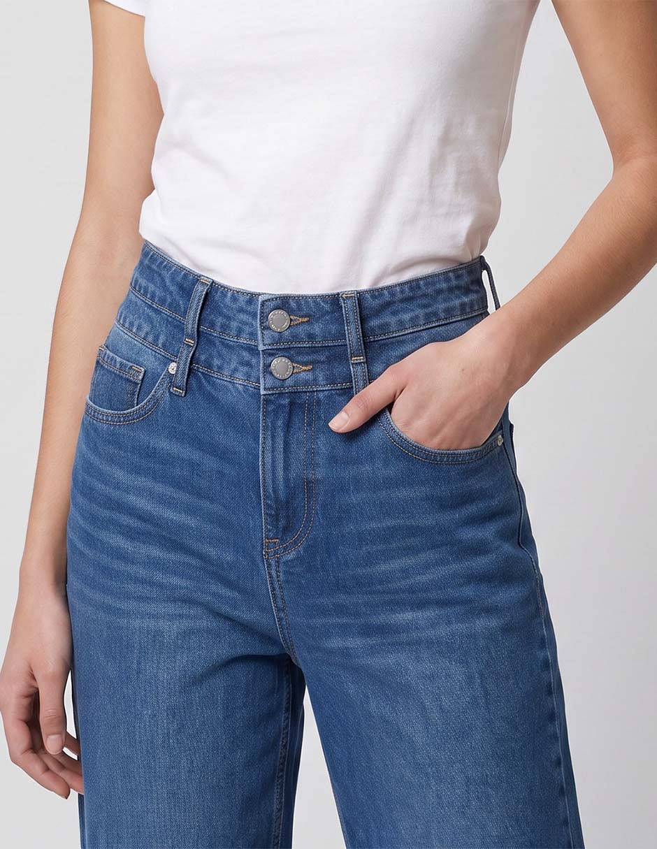 Jeans wide leg para mujer 2