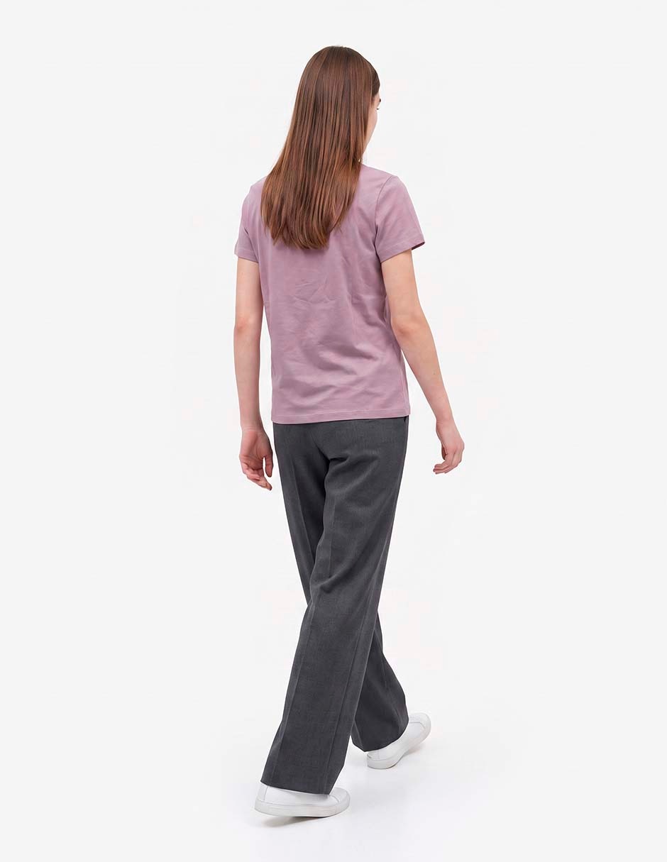 Playera manga corta cuello redondo para mujer 4