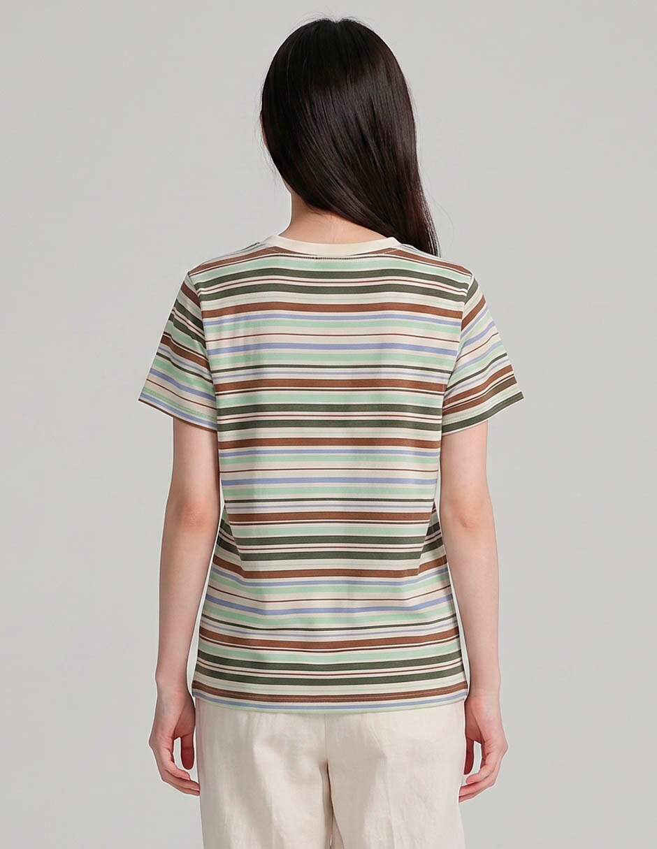 Playera manga corta non stop cuello redondo para mujer