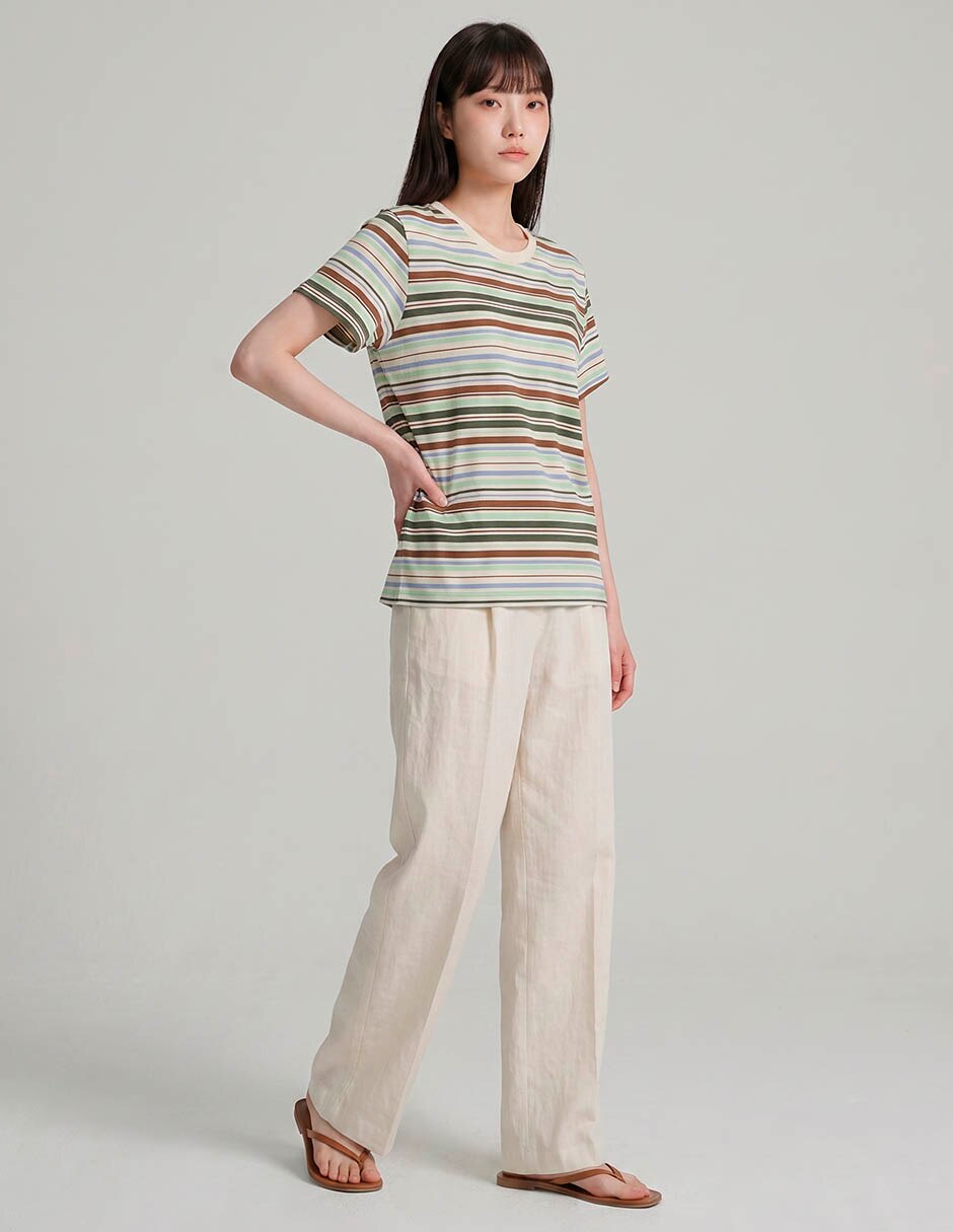 Playera manga corta non stop cuello redondo para mujer