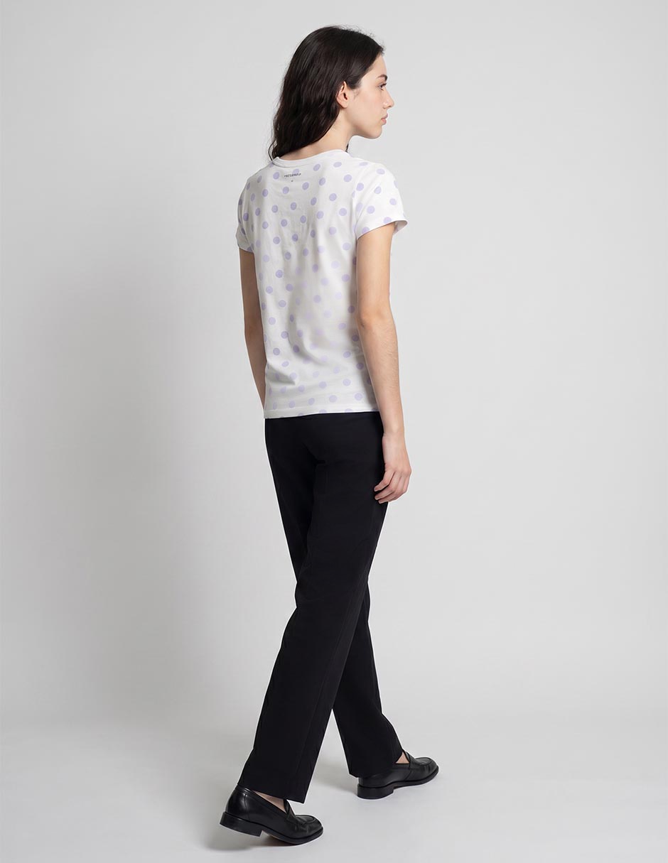 Playera manga corta cuello redondo para mujer 2