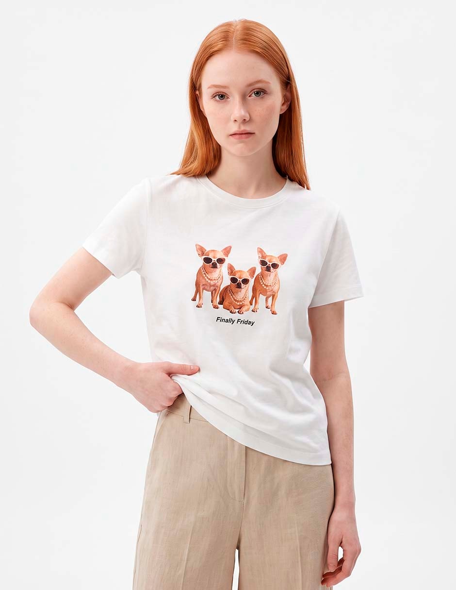 Playera manga regular mujer Playera manga regular mujer