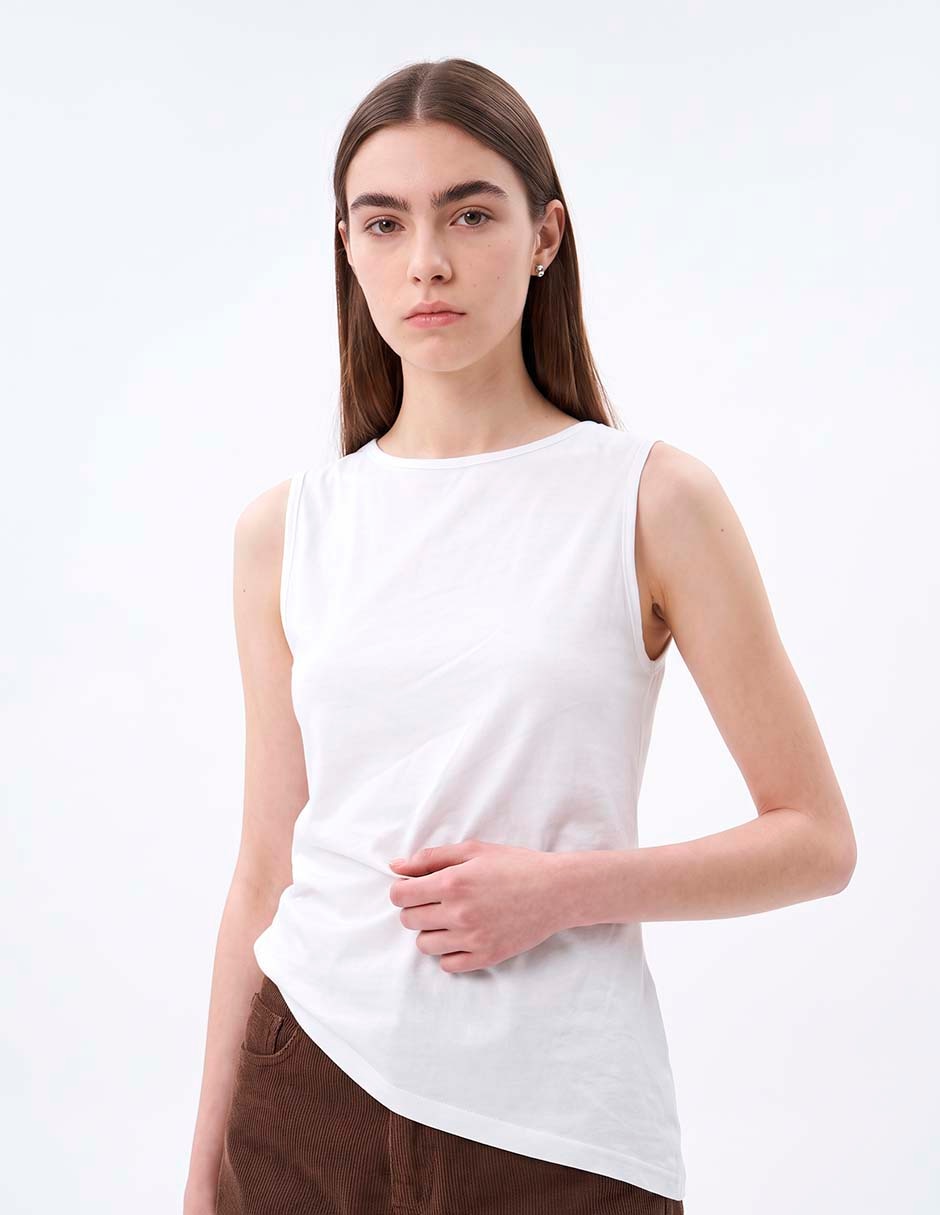 Blusa sin manga para mujer