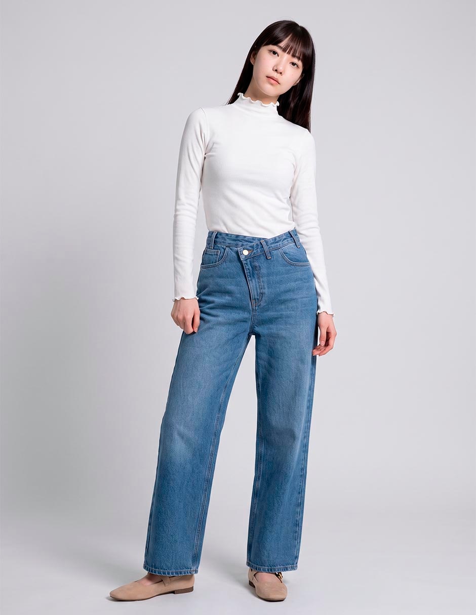Jeans wide leg para mujer 1