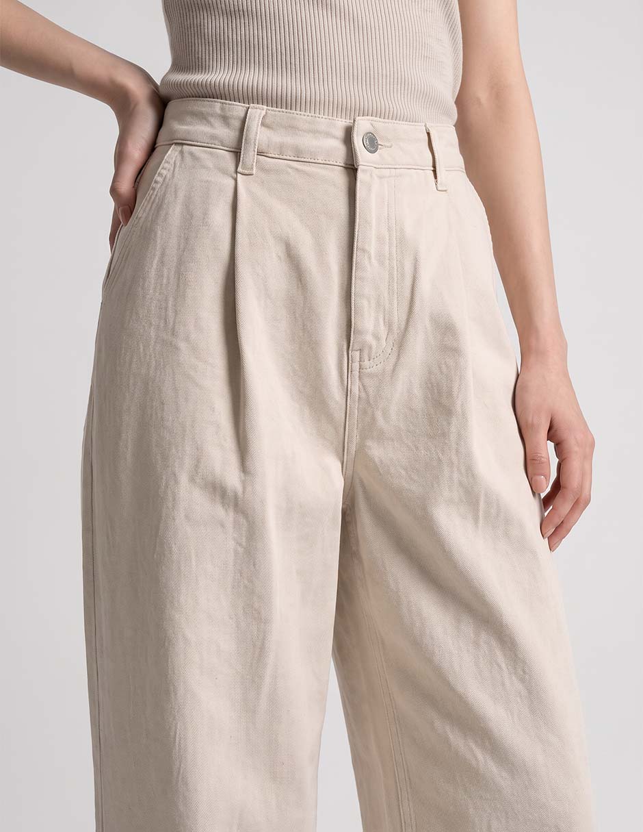 Jeans wide leg corte cintura para mujer 2