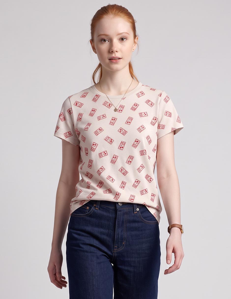 Playera manga corta cuello redondo mujer Playera manga corta cuello redondo mujer