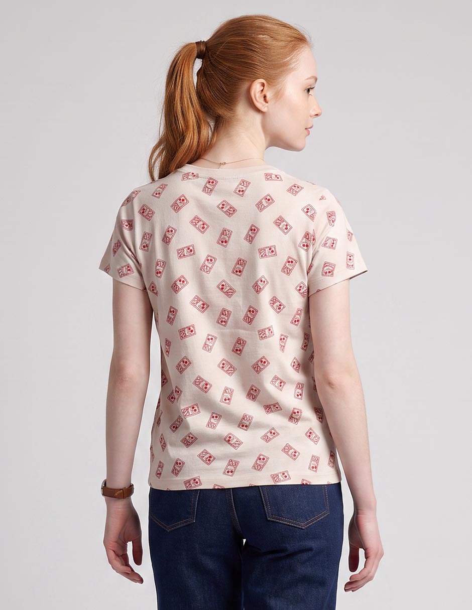 Playera manga corta cuello redondo mujer 3