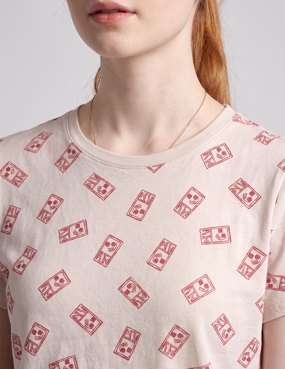 Playera manga corta cuello redondo mujer 2