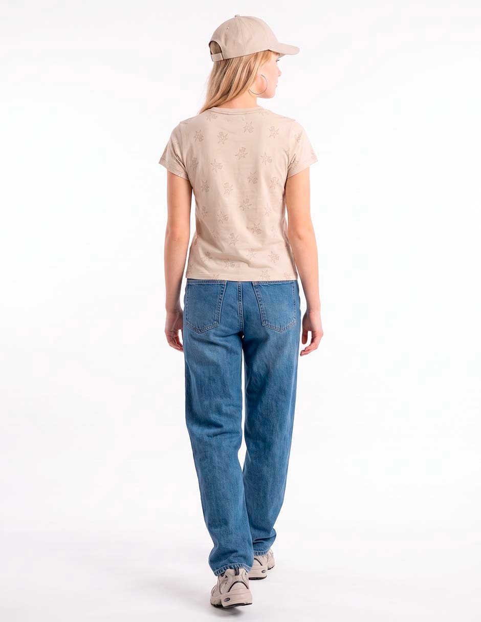 Playera manga corta cuello redondo para mujer 2