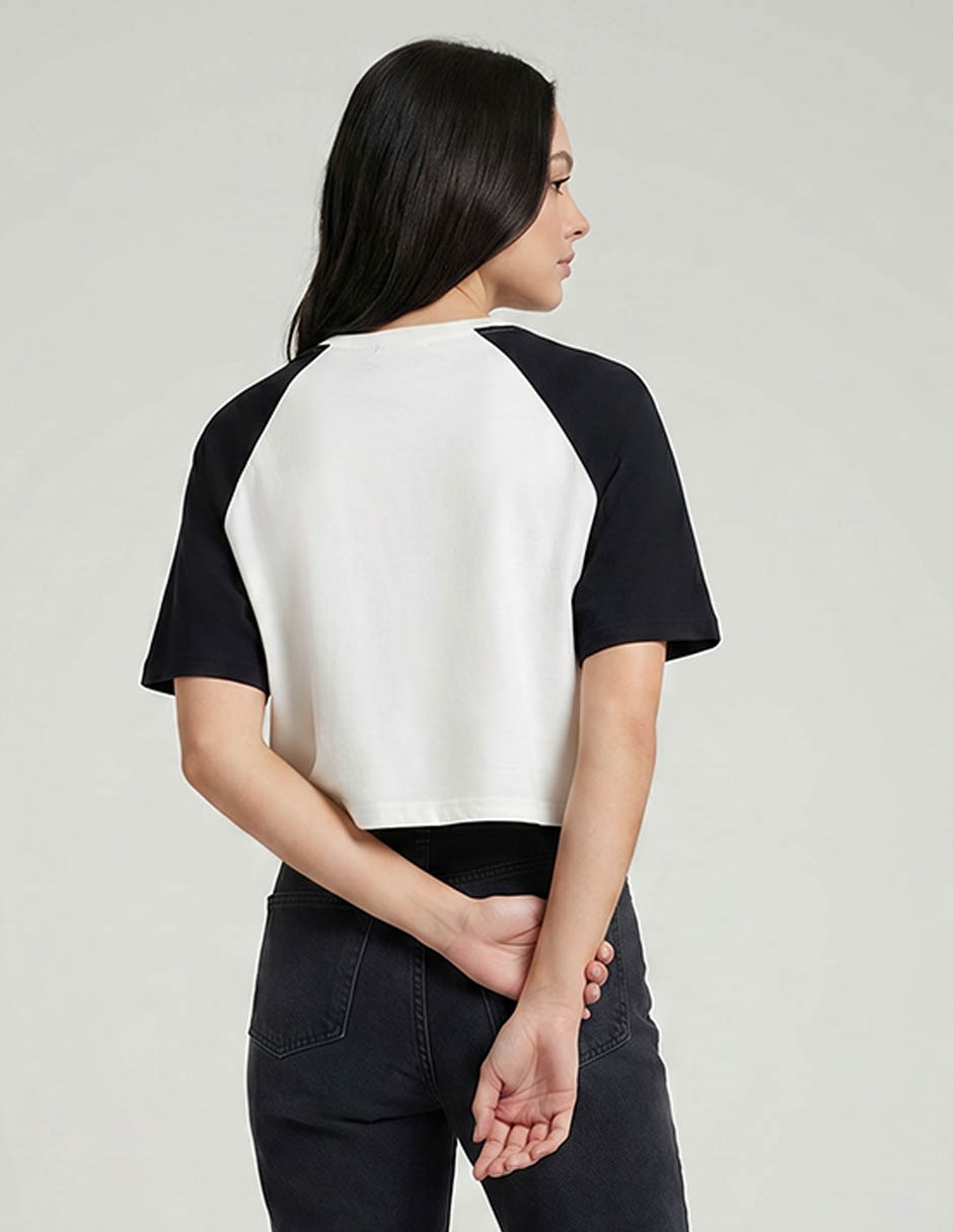 Playera manga corta cuello redondo para mujer 2