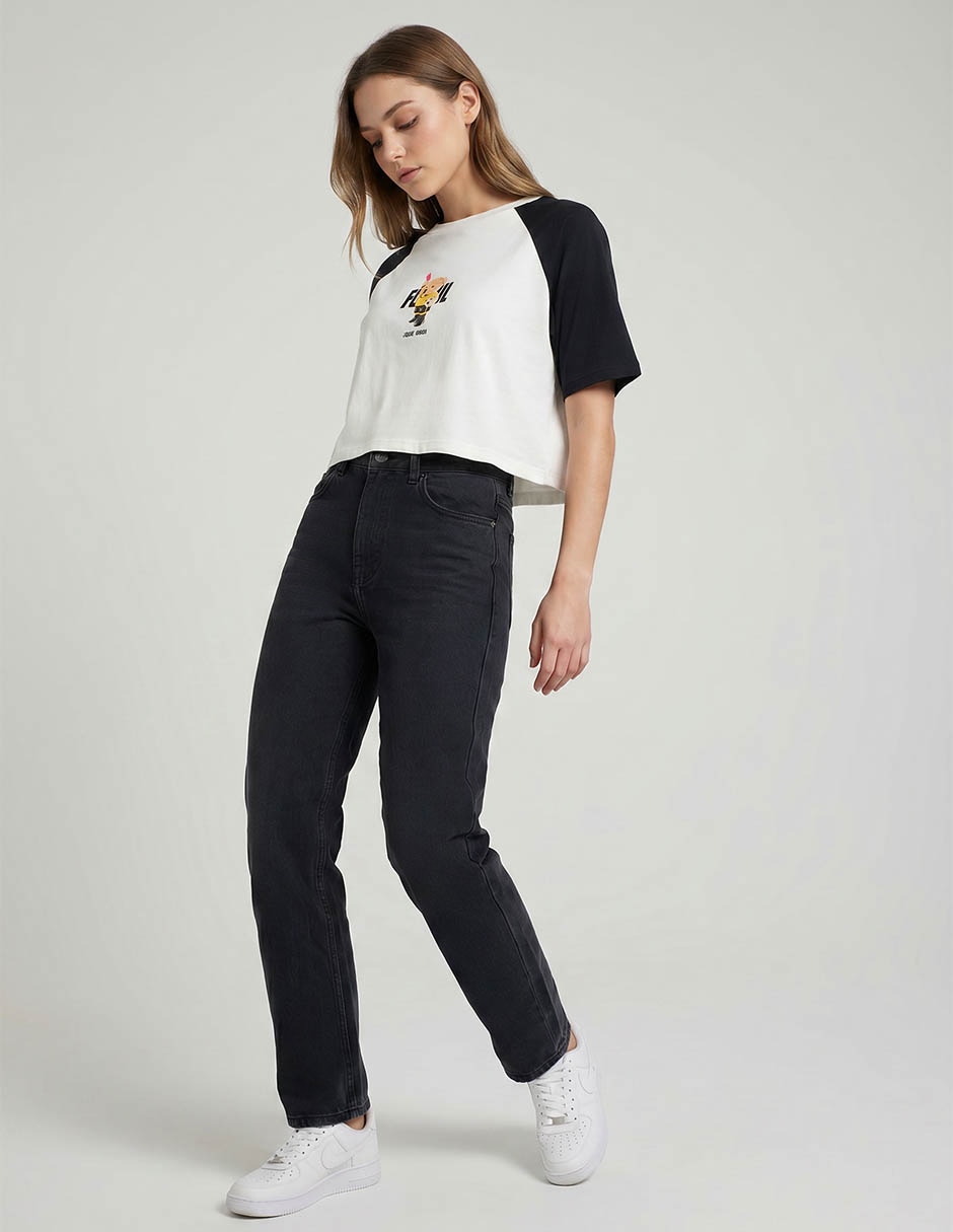Playera manga corta cuello redondo para mujer 3