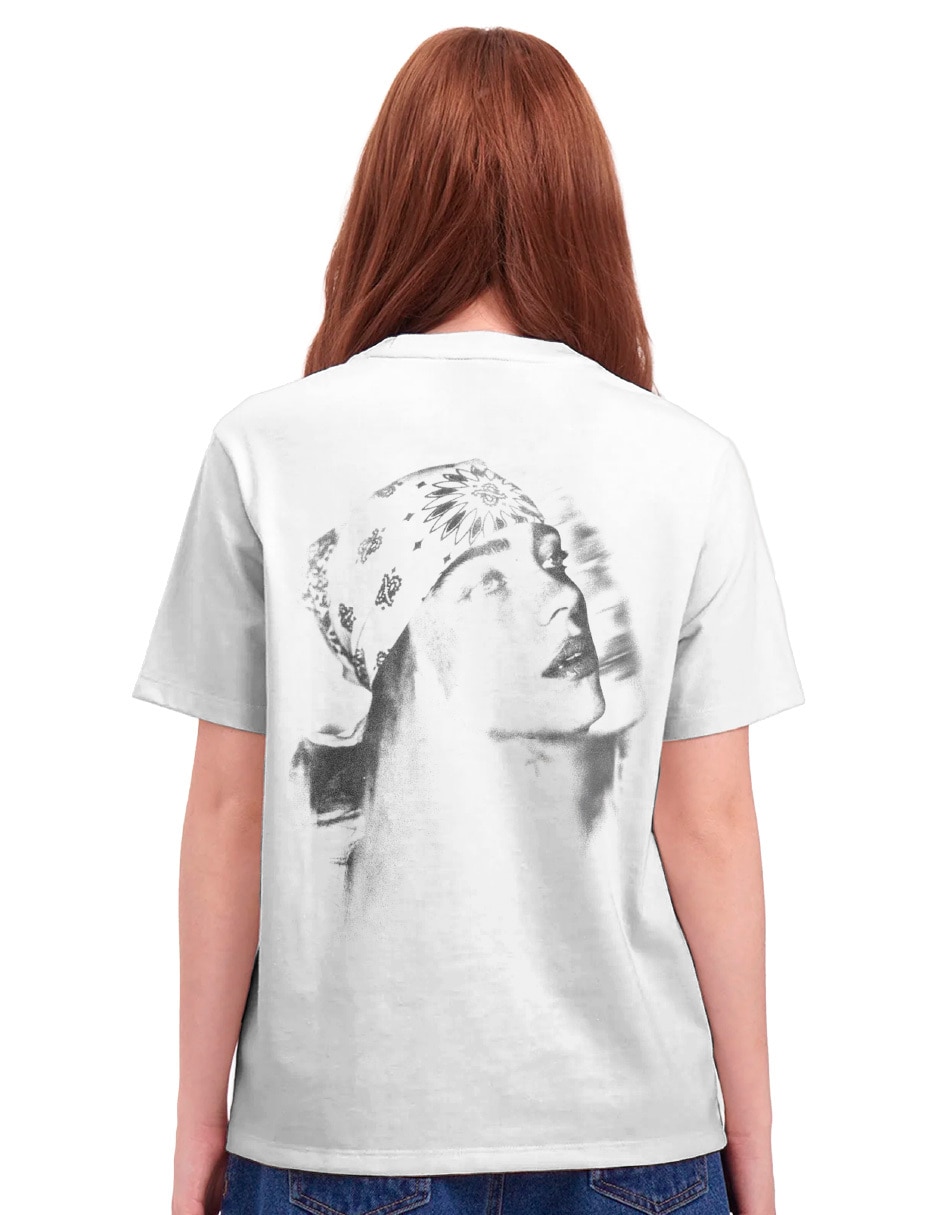 Playera manga corta Bravado cuello redondo para mujer