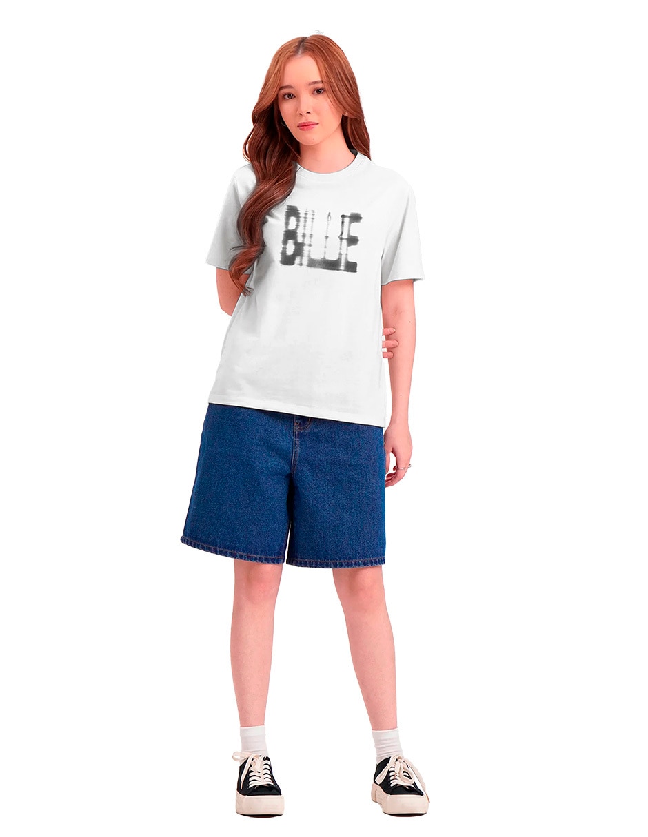 Playera manga corta Bravado cuello redondo para mujer