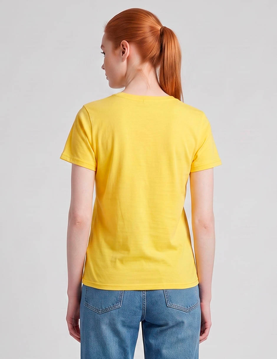Playera manga corta cuello redondo para mujer 2