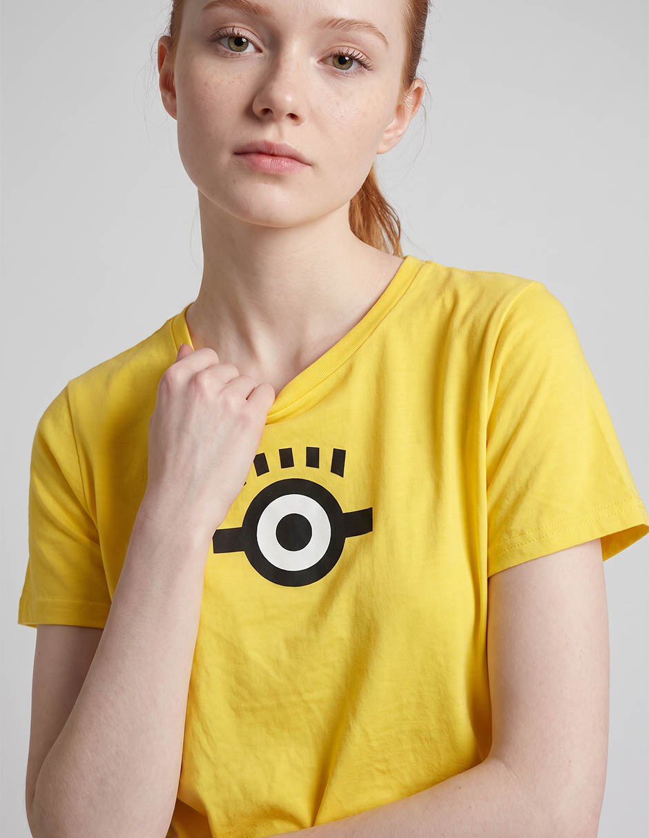 Playera manga corta cuello redondo para mujer 4