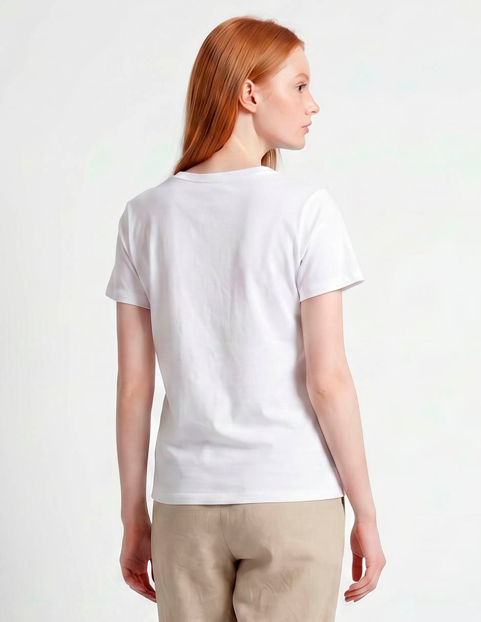 Playera manga corta Minions cuello redondo para mujer