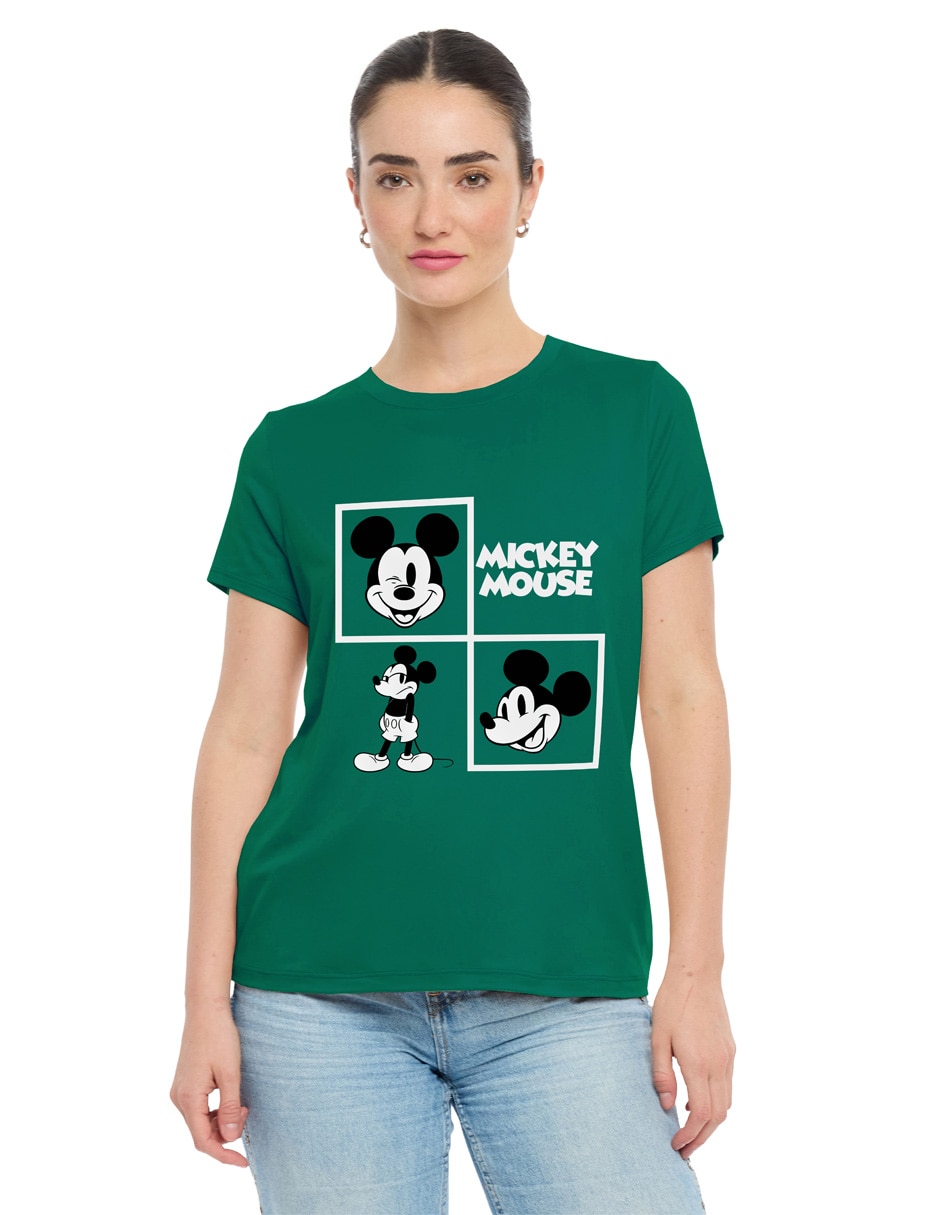 Playera manga corta DISNEY cuello redondo para mujer
