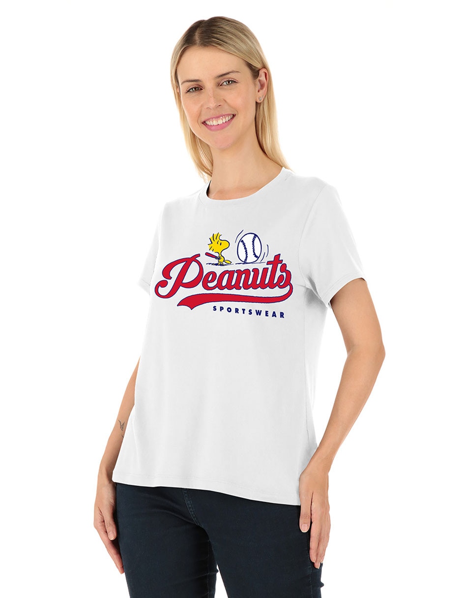 Playera manga corta cuello redondo para mujer Playera manga corta cuello redondo para mujer