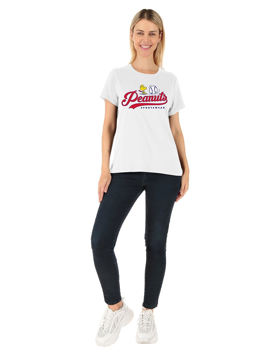 Playera manga corta cuello redondo para mujer 3