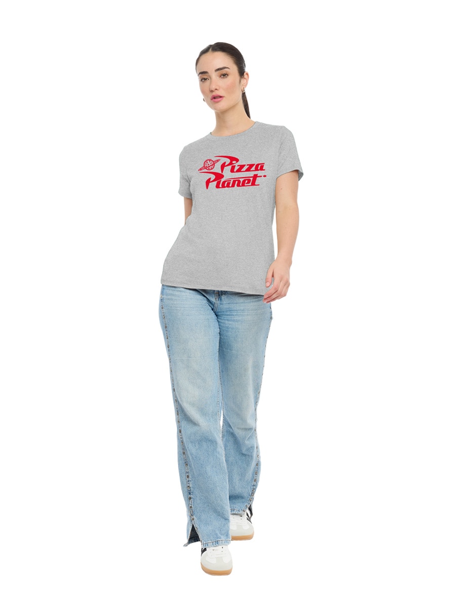 Playera manga corta cuello redondo para mujer 3