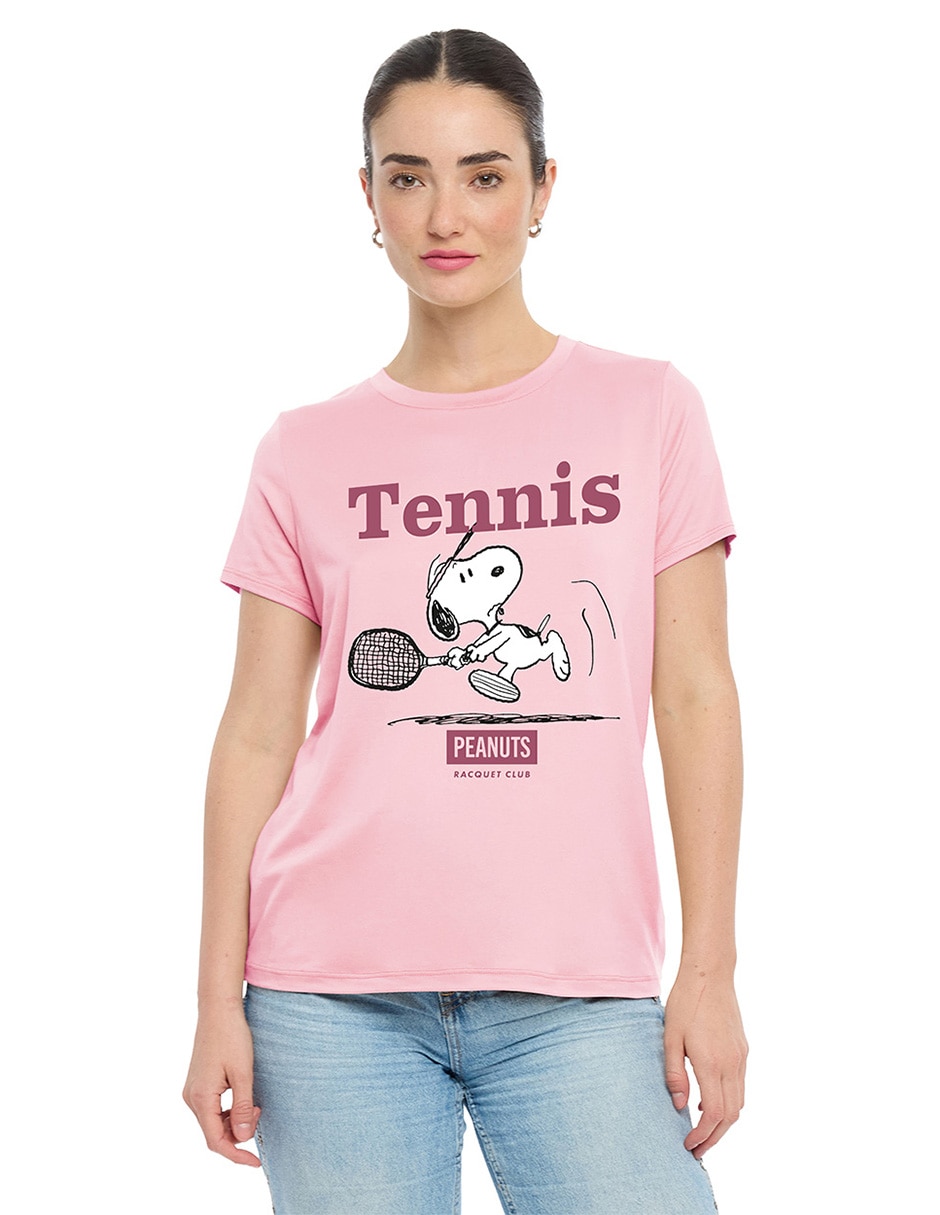 Playera manga corta cuello redondo para mujer Playera manga corta cuello redondo para mujer