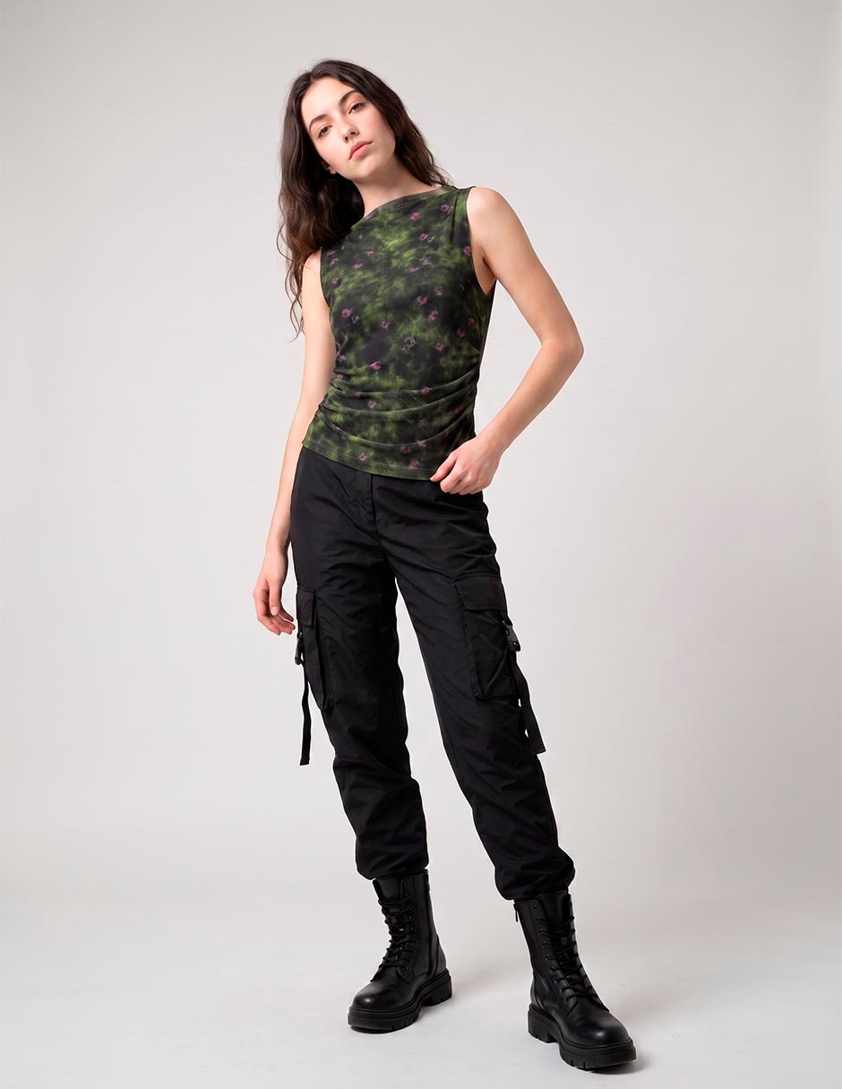 Blusa sin manga para mujer