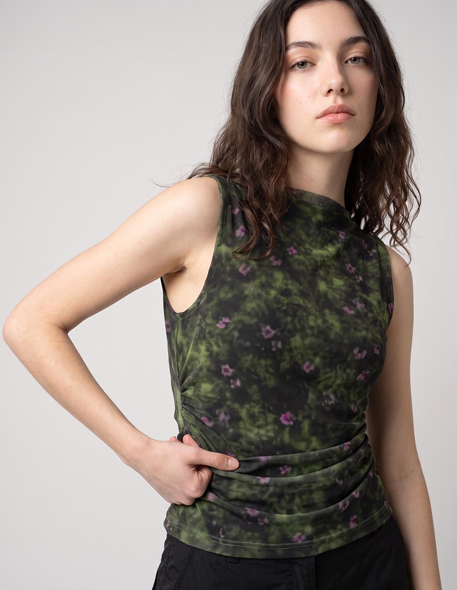 Blusa sin manga para mujer