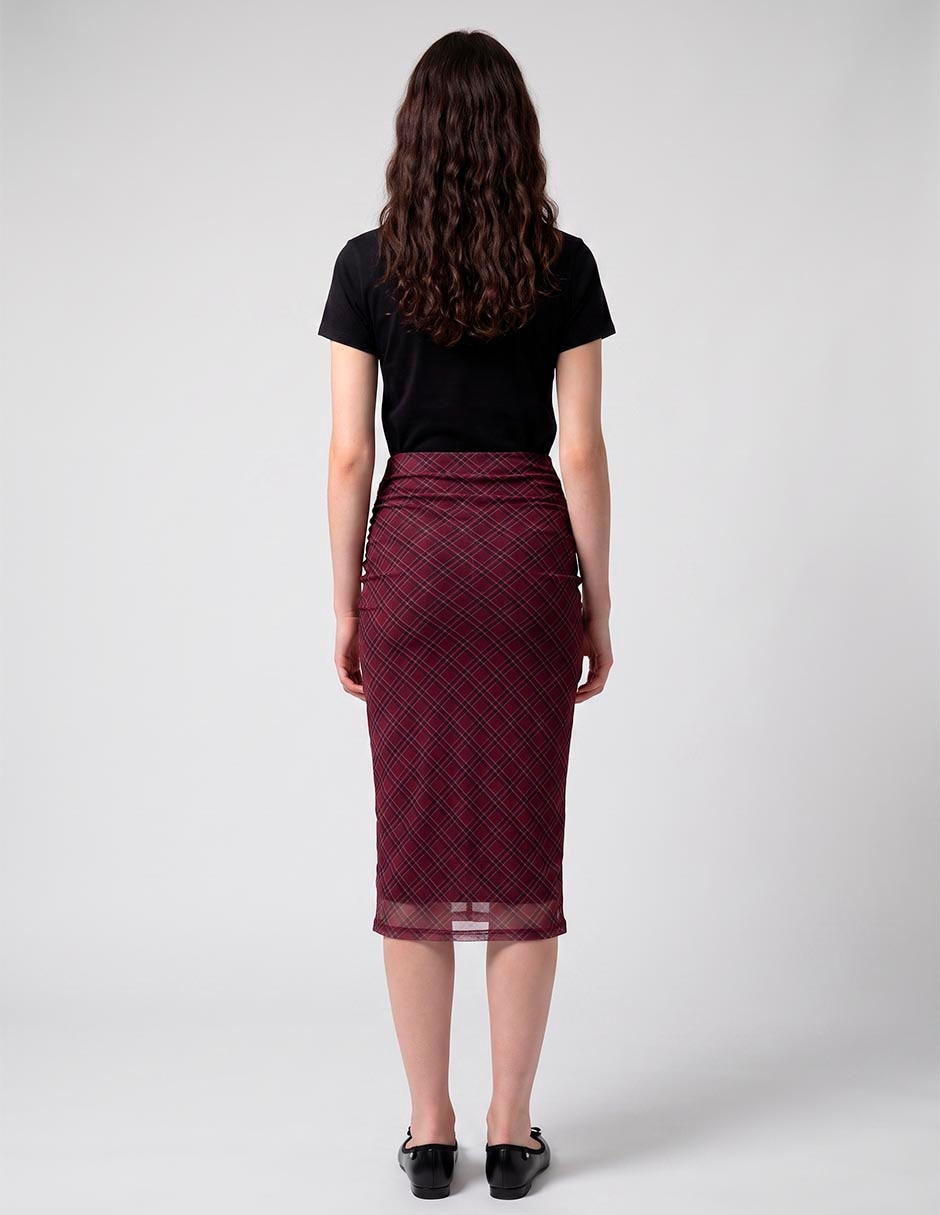 Falda midi cintura alta 3