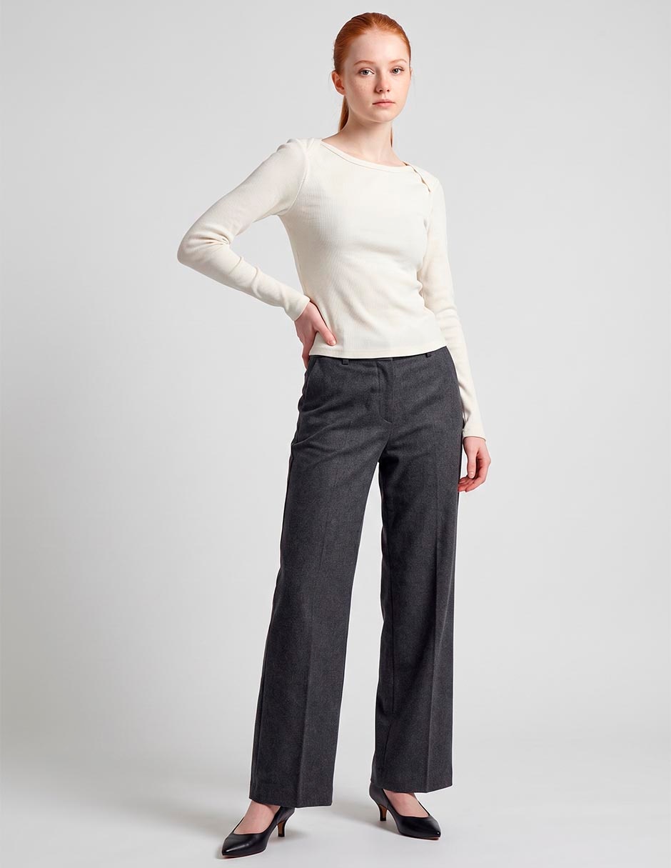 Suéter cuello redondo para mujer 1