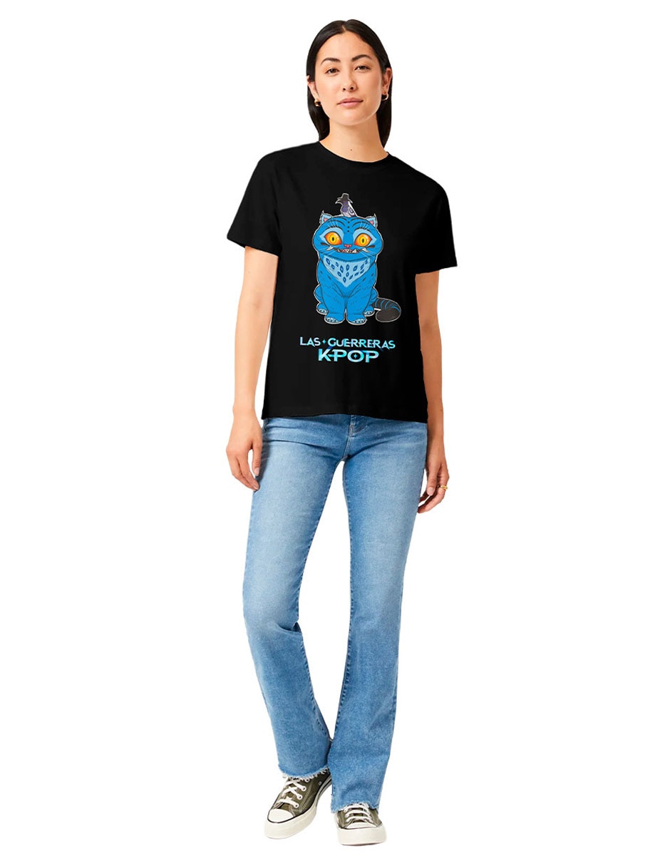 Playera manga corta Netflix cuello redondo para mujer