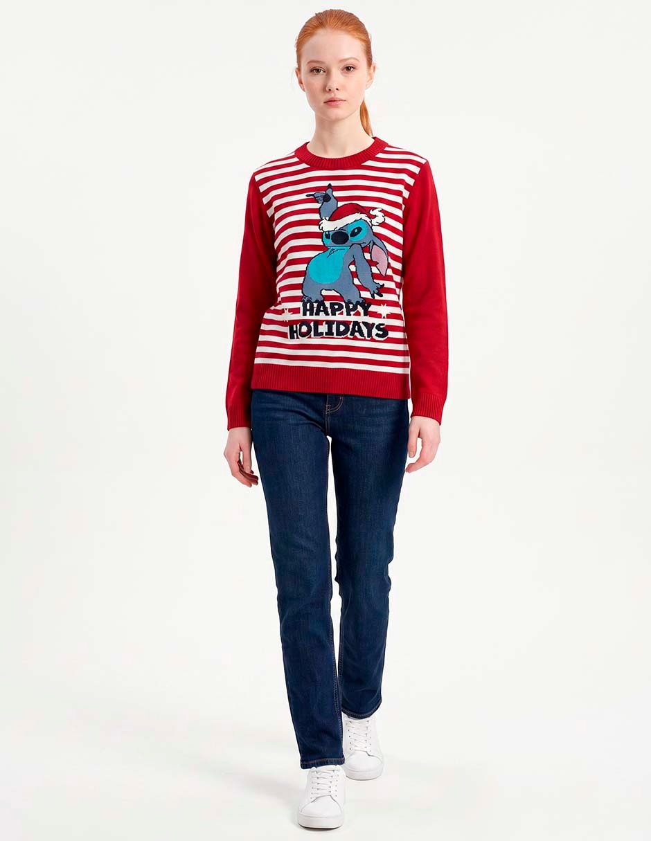 Suéter cuello redondo para mujer