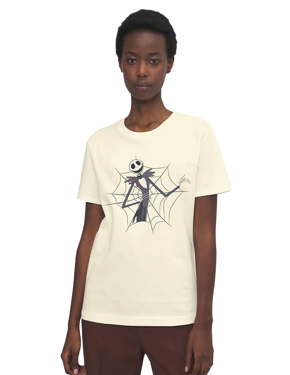 Playera manga corta cuello redondo mujer