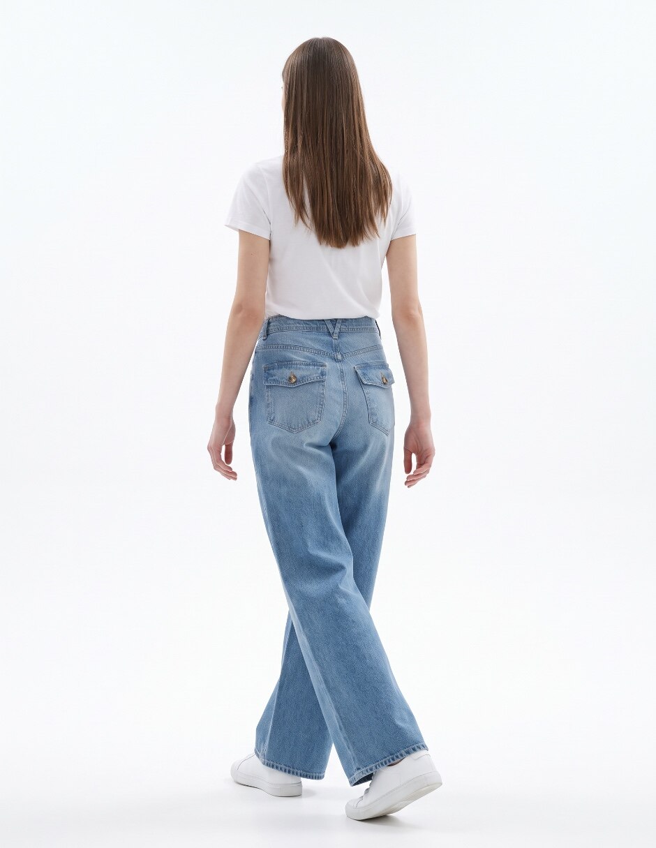 Jeans wide leg para mujer 2