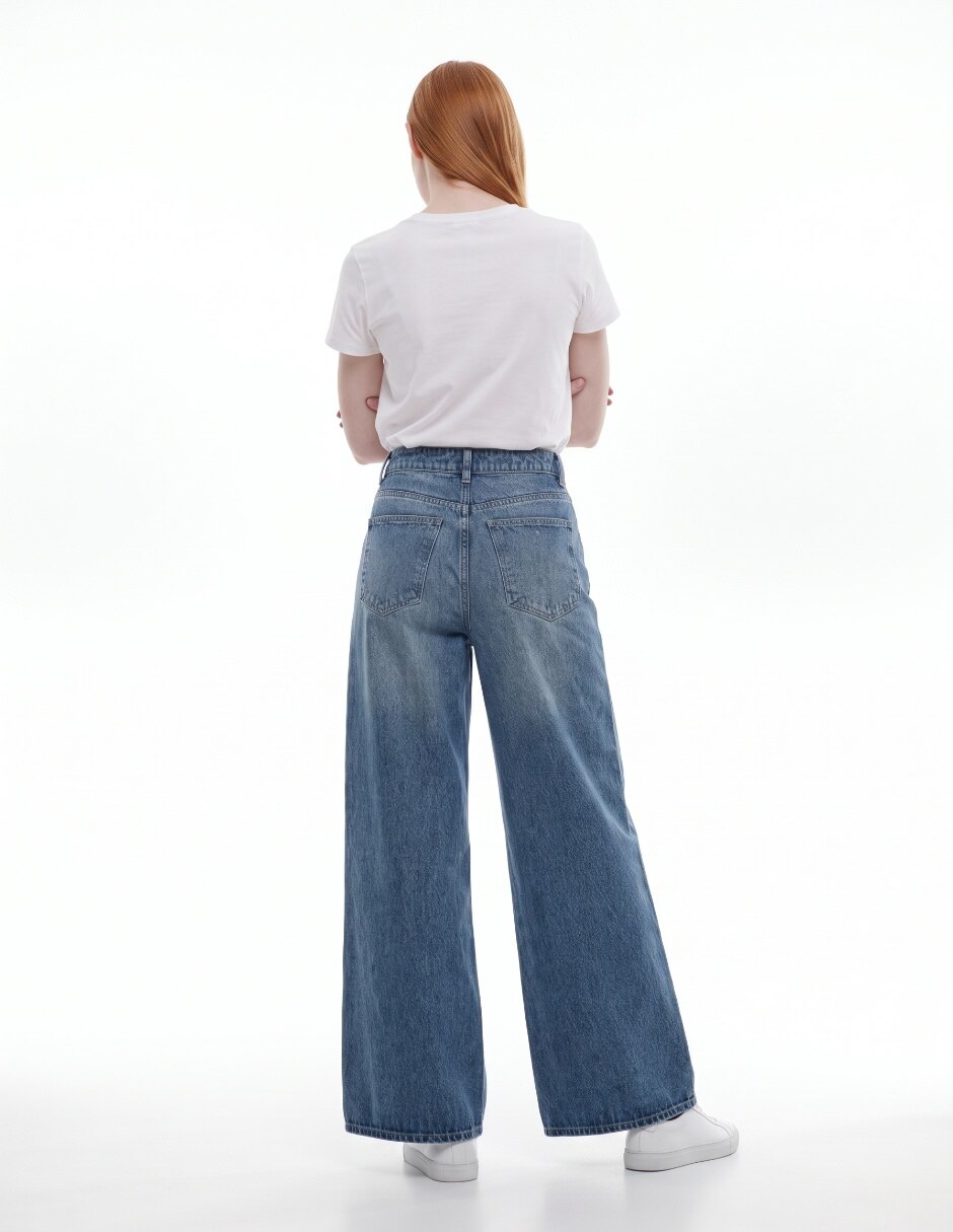 Jeans wide leg para mujer 2