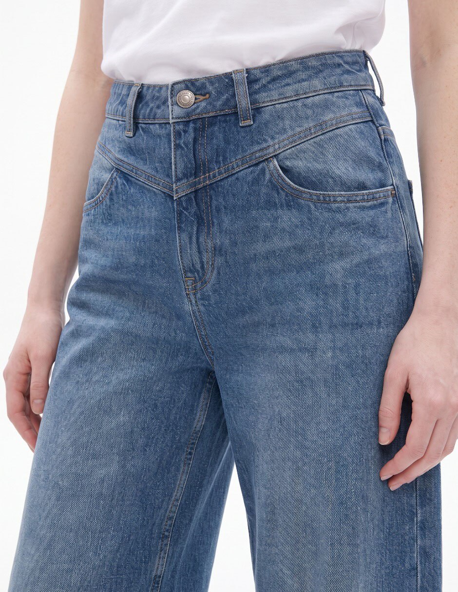 Jeans wide leg para mujer 4