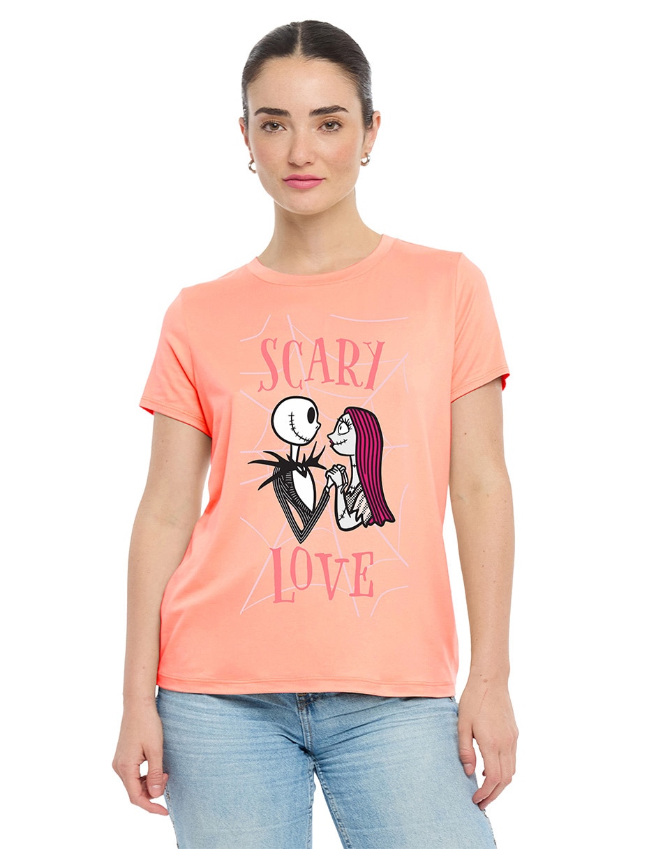 Playera manga corta Disney cuello redondo para mujer