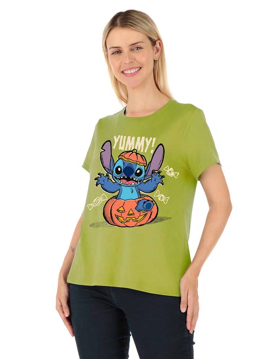 Playera manga corta Disney cuello redondo para mujer