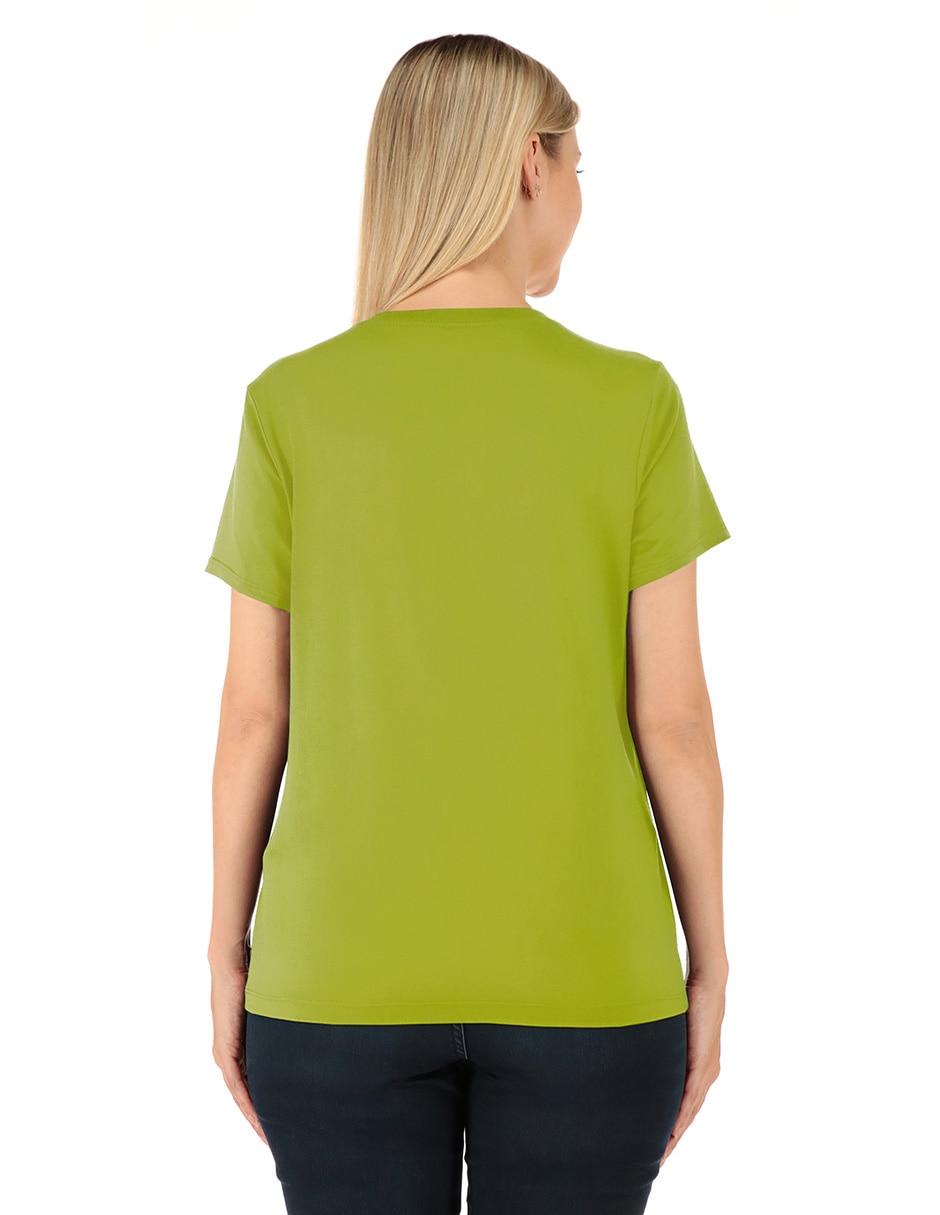 Playera manga corta Disney cuello redondo para mujer 4